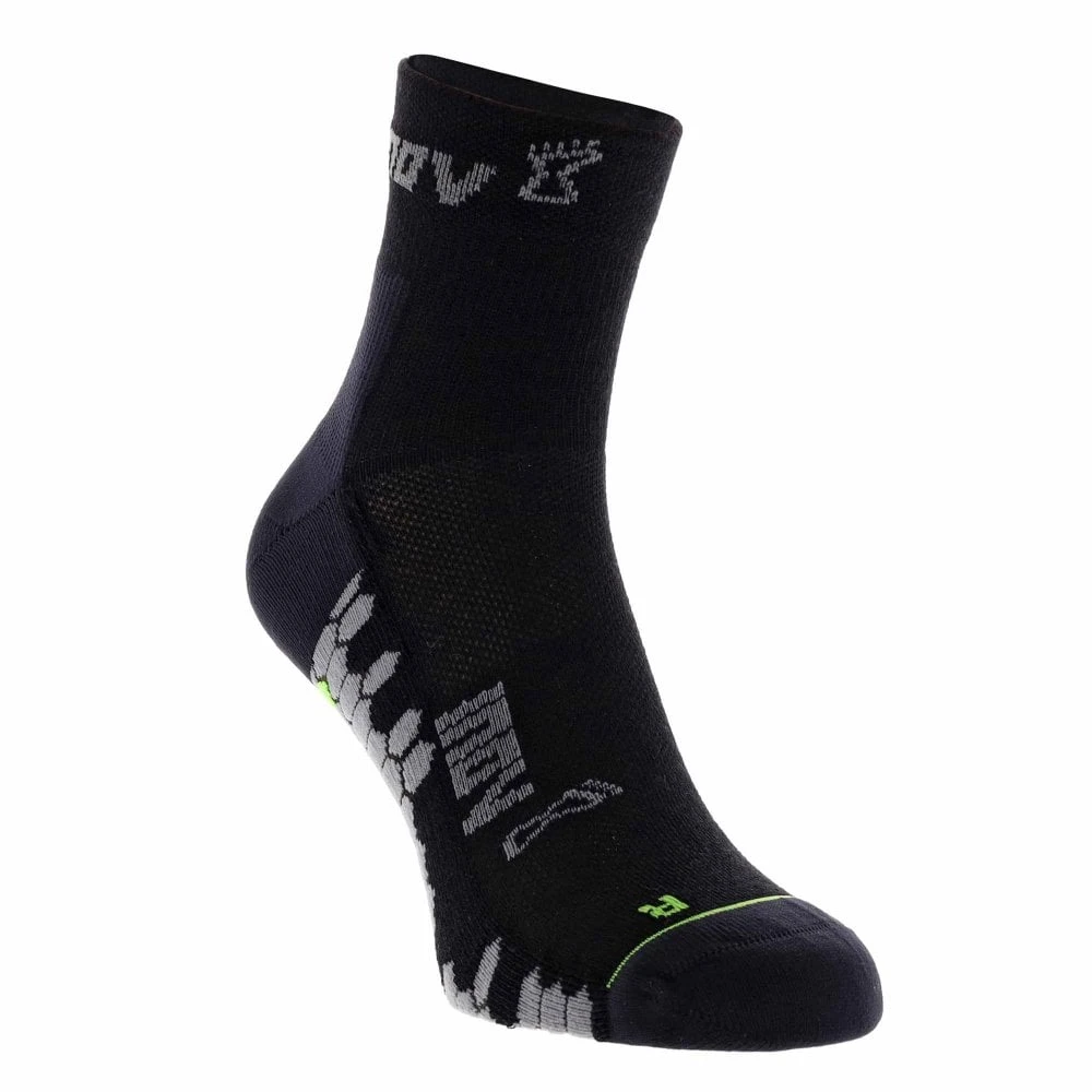 3 Season Outdoor Mid Length Merino Running Socks Black/Green 4 3 Season Outdoor Mid Length Merino Running Socks Black/Green - Image 2