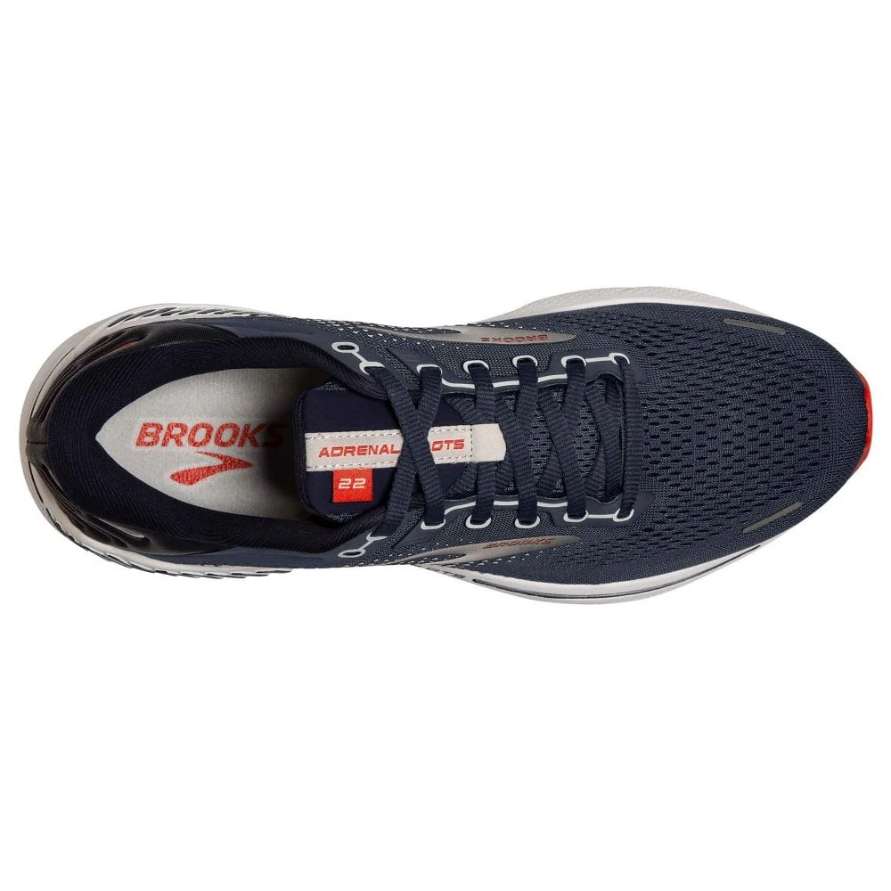BROOKS Adrenaline GTS 22 Mens Running Shoes Peacoat/India Ink/Grenadine 4 BROOKS Adrenaline GTS 22 Mens Running Shoes Peacoat/India Ink/Grenadine - Image 2