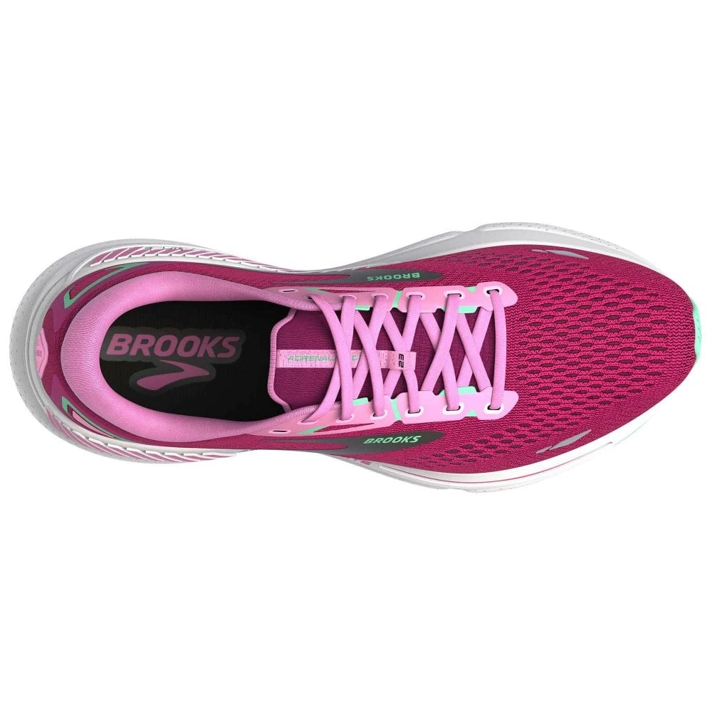 BROOKS Adrenaline GTS 23 Womens Running Shoes Pink/Festival Fuchsia/Black 5 BROOKS Adrenaline GTS 23 Womens Running Shoes Pink/Festival Fuchsia/Black - Image 3