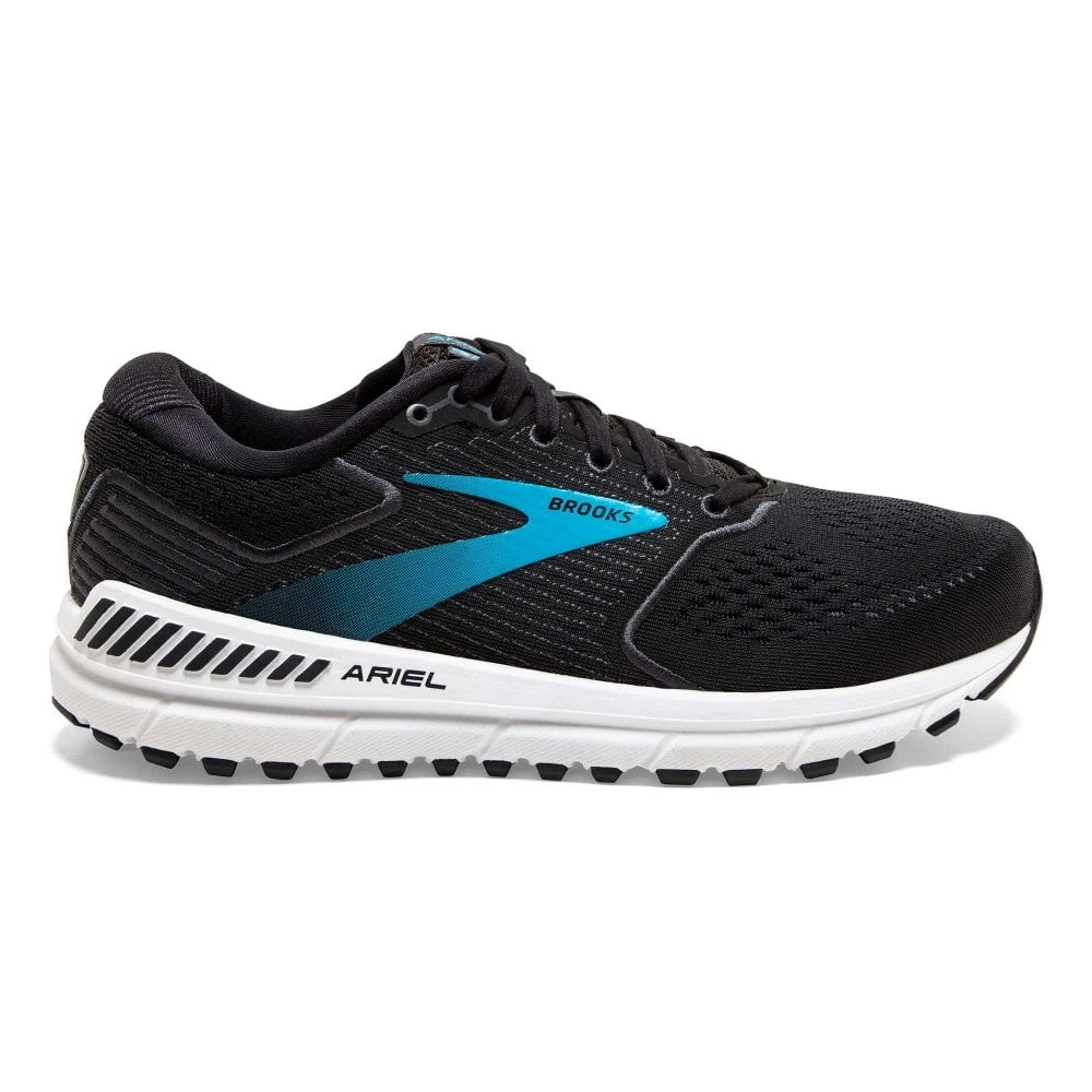 BROOKS Ariel 20 Wide D Womens Support Road Running Shoes Black/Ebony/Blue 3 BROOKS Ariel 20 Wide D Womens Support Road Running Shoes Black/Ebony/Blue