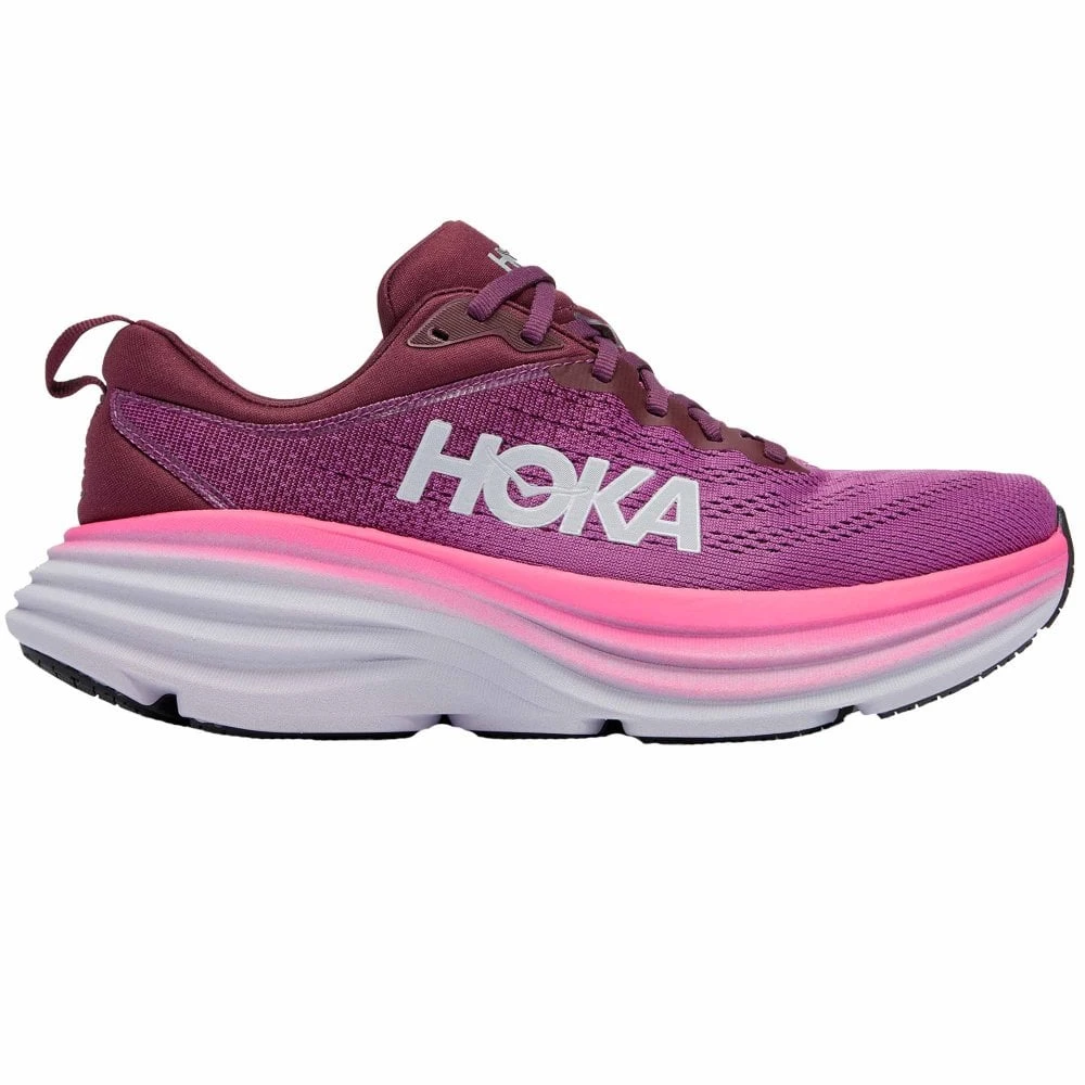Hoka Bondi 8 Womens Running Shoes Beauty Berry/Grape Wine 3 Hoka Bondi 8 Womens Running Shoes Beauty Berry/Grape Wine
