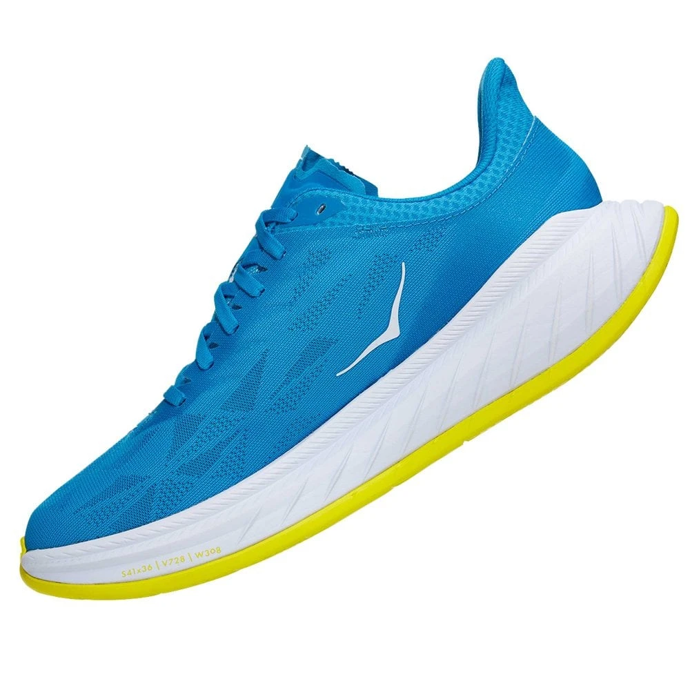 Hoka Carbon X 2 Womens Running Shoes Diva Blue/Citrus 6 Hoka Carbon X 2 Womens Running Shoes Diva Blue/Citrus - Image 4