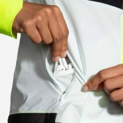 BROOKS Carbonite Womens Wind & Water Resistant Running Jacket Icy Grey/Black/Nightlife -Sports Apparel Shop carbonite womens wind water resistant running jacket icy grey black nightlife p6655 26289 image