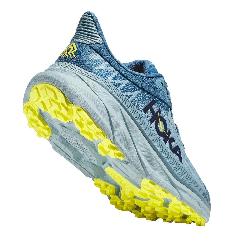 Hoka Challenger 7 Wide 2E Mens Trail Running Shoes Stone Blue/Evening Primrose 4 Hoka Challenger 7 Wide 2E Mens Trail Running Shoes Stone Blue/Evening Primrose - Image 2