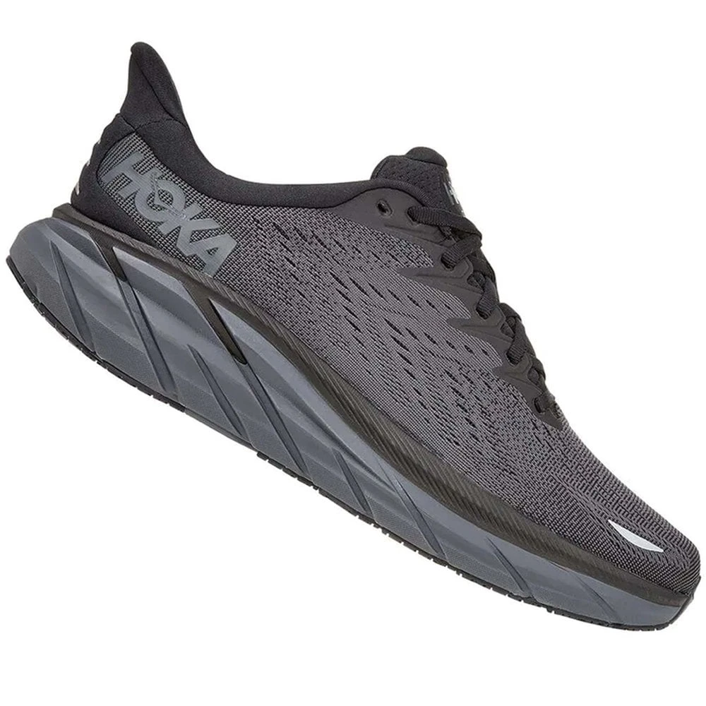 Hoka Clifton 8 Mens Road Running Shoes Black/Black 3 Hoka Clifton 8 Mens Road Running Shoes Black/Black