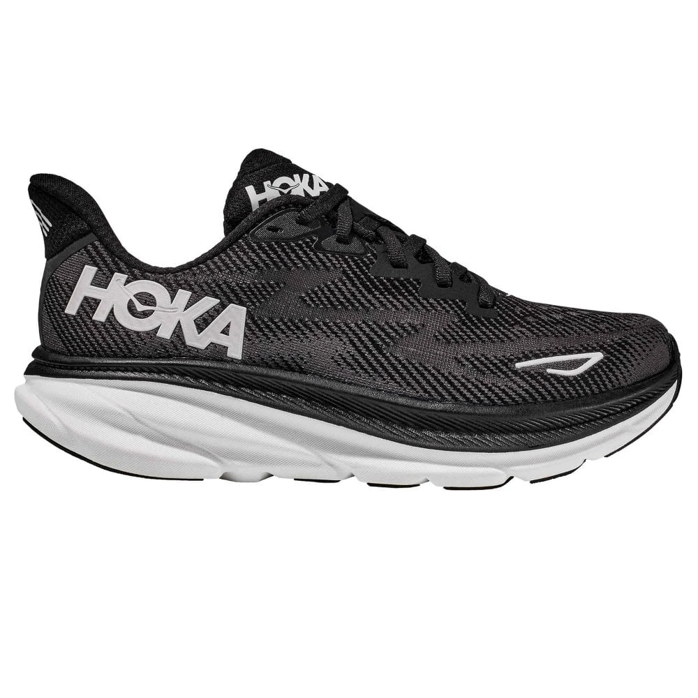 Hoka Clifton 9 Mens Running Shoes Black/White 3 Hoka Clifton 9 Mens Running Shoes Black/White