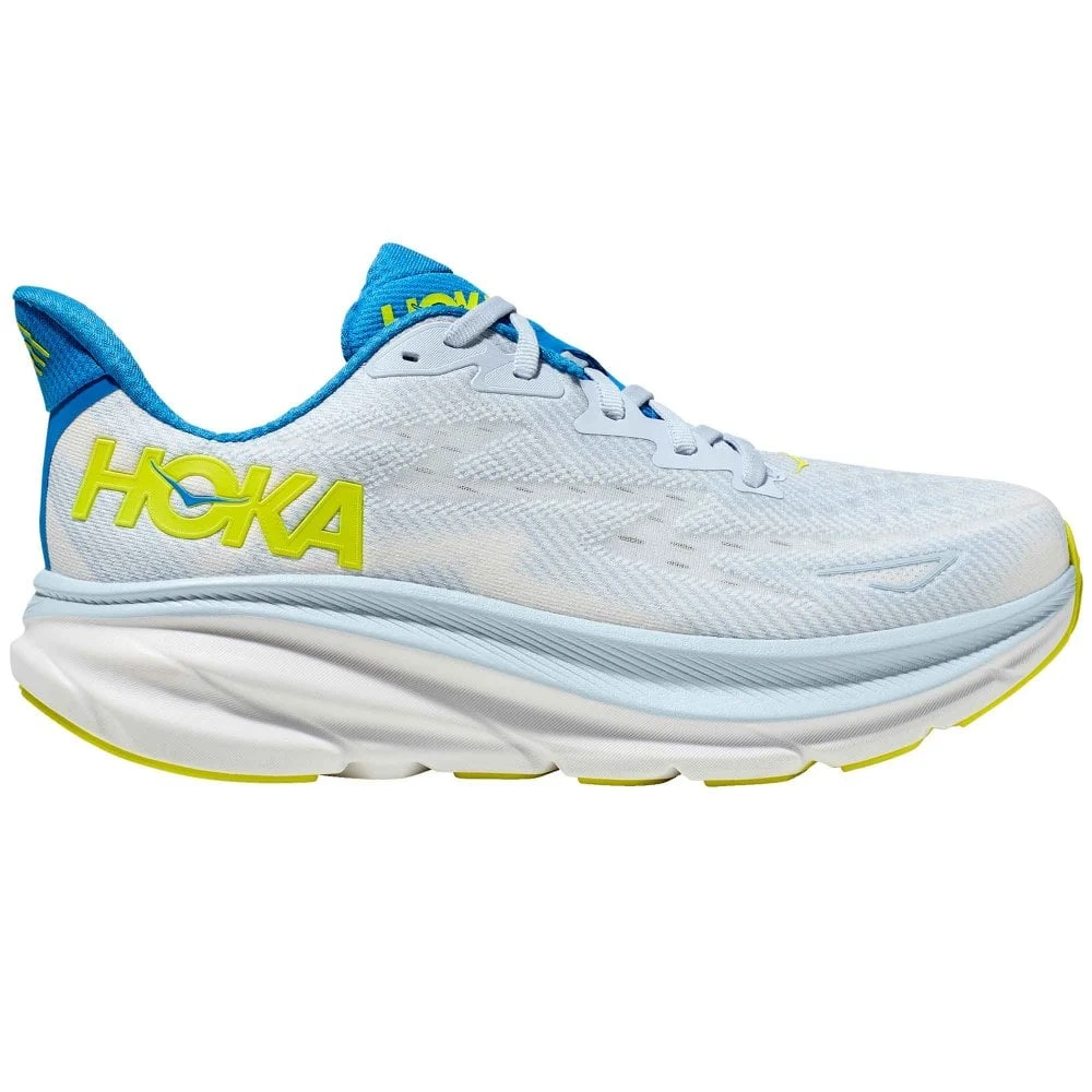 Hoka Clifton 9 Wide 2E Mens Running Shoes Ice Water/Evening Primrose 3 Hoka Clifton 9 Wide 2E Mens Running Shoes Ice Water/Evening Primrose