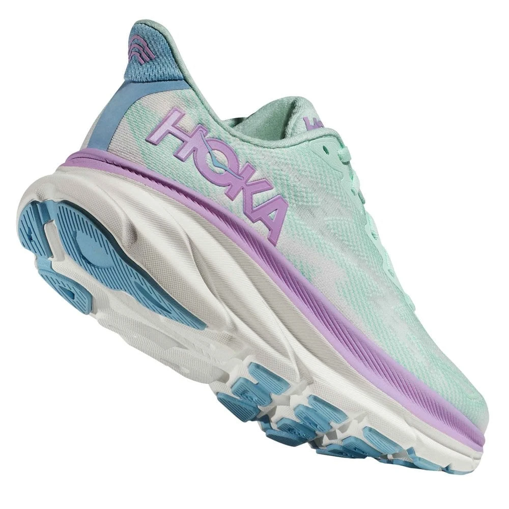 Hoka Clifton 9 Wide Womens Running Shoes Sunlit Ocean/Lilac Mist 4 Hoka Clifton 9 Wide Womens Running Shoes Sunlit Ocean/Lilac Mist - Image 2