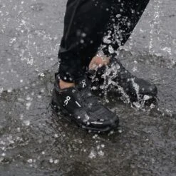 On Cloudflyer Waterproof Womens Road Running Shoes With Support Black & Lunar -Sports Apparel Shop cloudflyer waterproof womens road running shoes with support black lunar p4716 15338 image