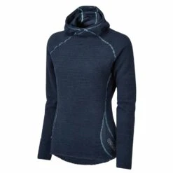 OMM Core+ Insulated & Sweat Wicking Womens Running Hoodie Navy