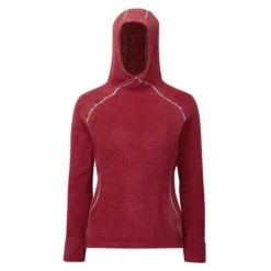 OMM Core+ Womens Running Hoodie Dark Red