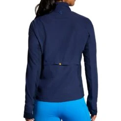 BROOKS Fusion Hybrid Jacket Womens Water Resistant & Wind Resistant Running Jacket Navy/Blue Bolt -Sports Apparel Shop fusion hybrid jacket womens water resistant wind resistant running jacket navy blue bolt p6958 27376 image