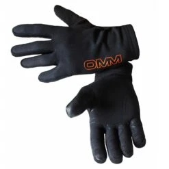 OMM Fusion Windproof Running Gloves Black (with E-Tip For Devices)