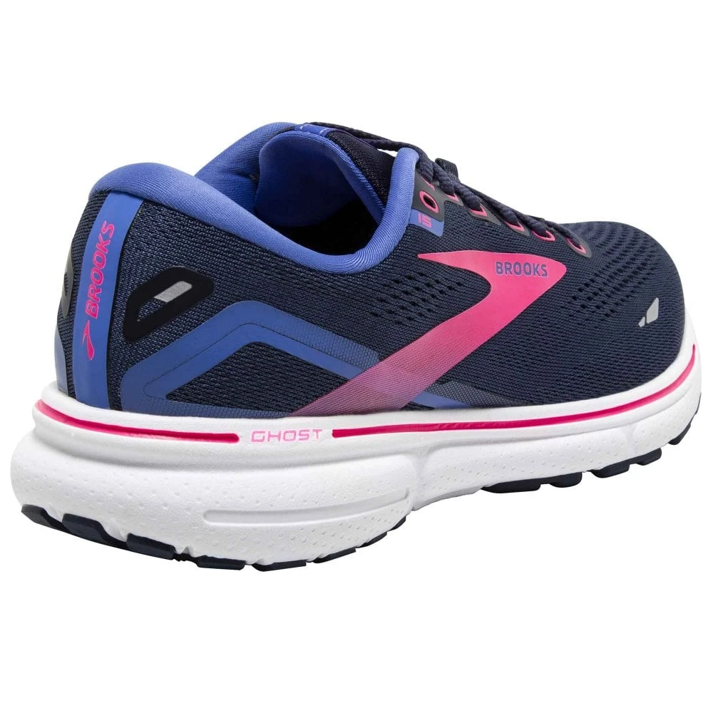 BROOKS Ghost 15 GTX Womens Waterproof Running Shoes Peacoat/Blue/Pink 4 BROOKS Ghost 15 GTX Womens Waterproof Running Shoes Peacoat/Blue/Pink - Image 2