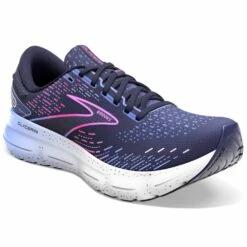BROOKS Glycerin 20 Wide D Womens Running Shoes Peacoat/Blue/Pink