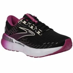 BROOKS Glycerin GTS 20 Womens Running Shoes Black/Fuchsia/Linen