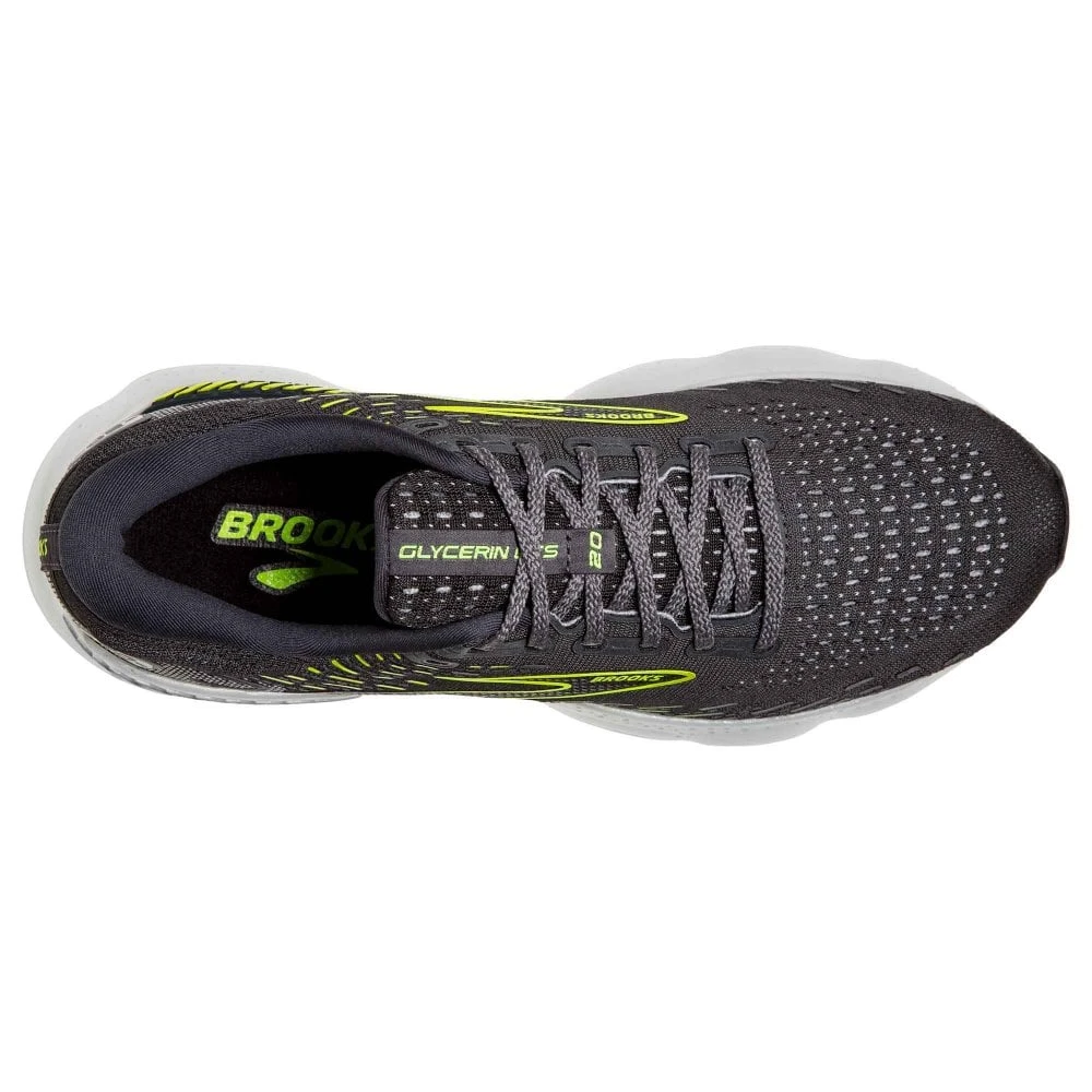 BROOKS Glycerin GTS 20 Womens Running Shoes Ebony/White/Nightlife 4 BROOKS Glycerin GTS 20 Womens Running Shoes Ebony/White/Nightlife - Image 2