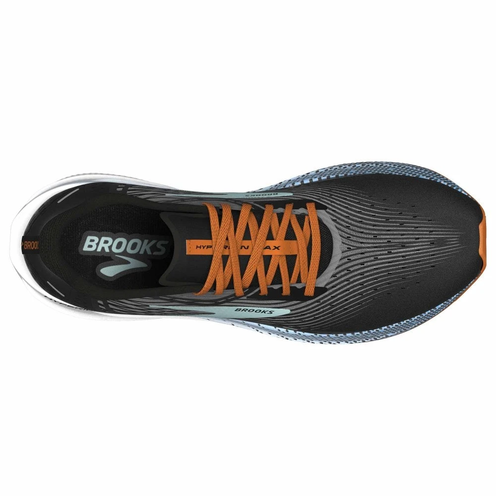 BROOKS Hyperion Max Mens Running Shoes Black/Grey/Orange Clown Fish 5 BROOKS Hyperion Max Mens Running Shoes Black/Grey/Orange Clown Fish - Image 3