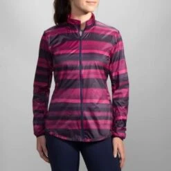 BROOKS LSD Jacket Navy Scape/ Light Bloom Womens