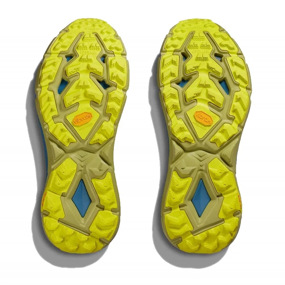 Hoka Mafate Speed 4 Mens Trail Running Shoes Stone Blue/Dark Citron 5 Hoka Mafate Speed 4 Mens Trail Running Shoes Stone Blue/Dark Citron - Image 3