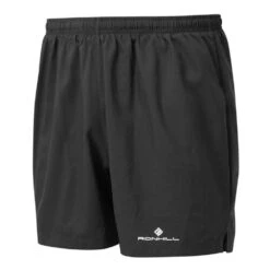 RONHILL Mens Core 5" Running Shorts Black/Bright White