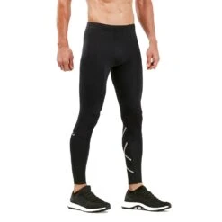 2XU Mens Running Compression Tights Black