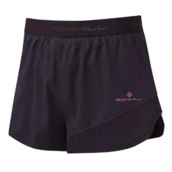 RONHILL Mens Stride Revive Racer Running Shorts Black