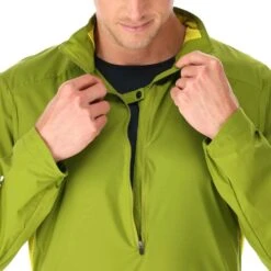 Rab Men's Windveil Pull-On Running Windshell Aspen Green/Zest -Sports Apparel Shop mens windveil pull on running windshell aspen green zest p7321 30855 image