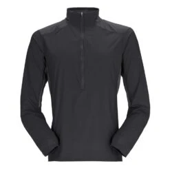 Rab Men's Windveil Pull-On Running Windshell Ebony/Graphene