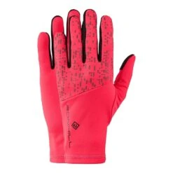 RONHILL Nightrunner Hi-Vis Running Gloves Fluo Hot Pink/Reflect