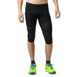 Raidlight Responsiv 3/4 Mens Stretch & Breathable Running Tights Black