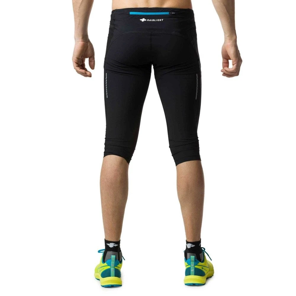 Raidlight Responsiv 3/4 Mens Stretch & Breathable Running Tights Black 4 Raidlight Responsiv 3/4 Mens Stretch & Breathable Running Tights Black - Image 2