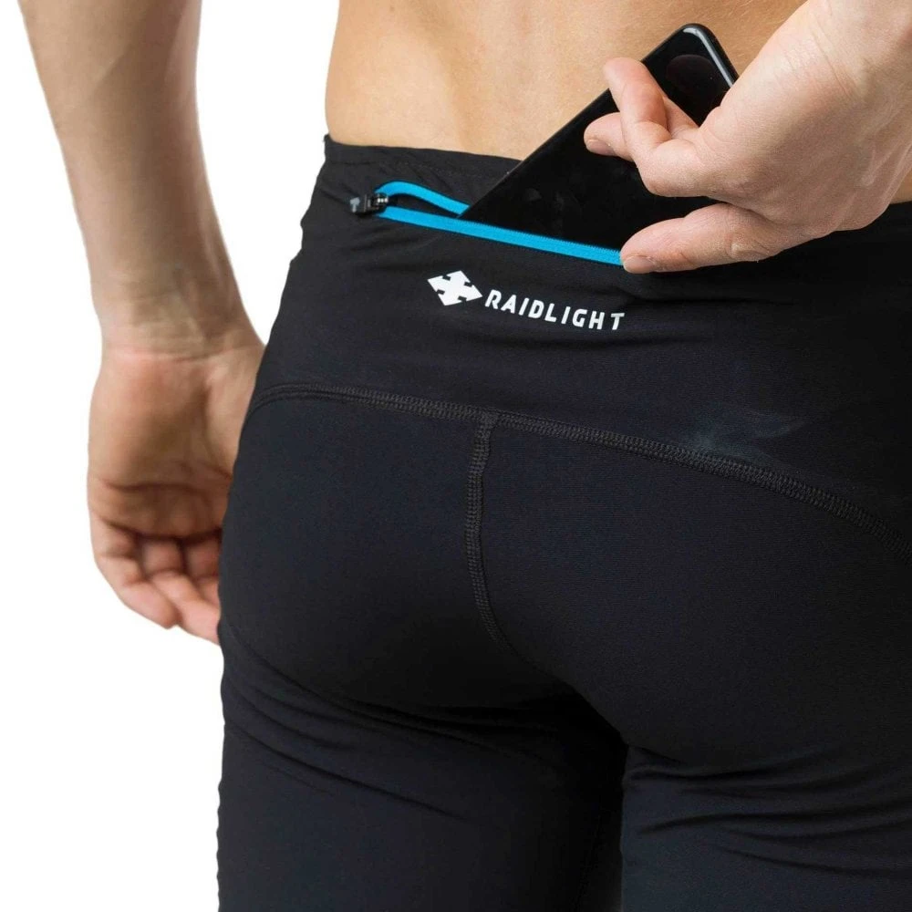 Raidlight Responsiv 3/4 Mens Stretch & Breathable Running Tights Black 5 Raidlight Responsiv 3/4 Mens Stretch & Breathable Running Tights Black - Image 3