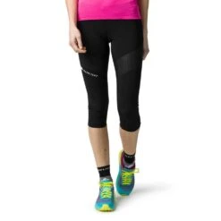 Raidlight Responsiv 3/4 Womens Stretchy & Breathable Running Tights Black