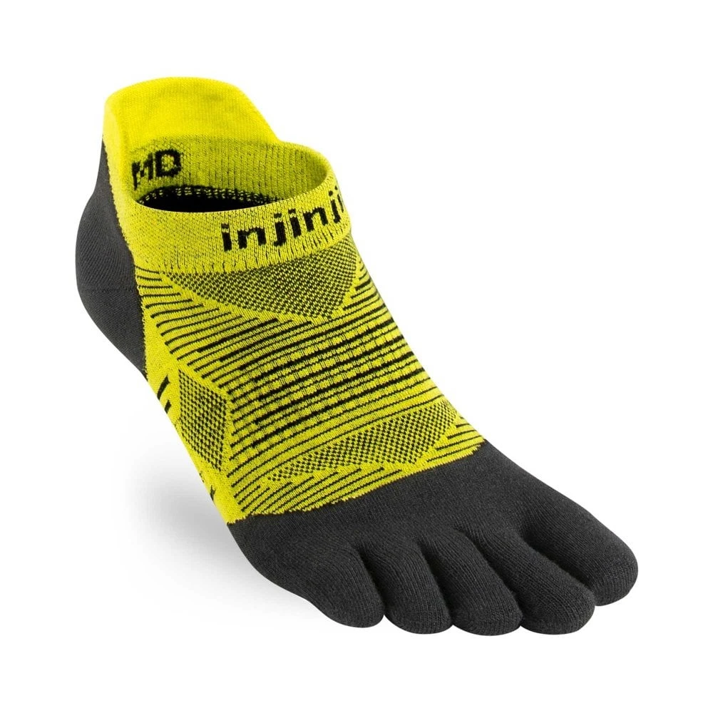 Injinji Run Lightweight No Show Unisex Running Toe Socks Limeade 4 Injinji Run Lightweight No Show Unisex Running Toe Socks Limeade - Image 2