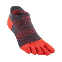 Injinji Run Lightweight No-Show Unisex Running Toe Socks Spice