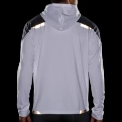 BROOKS Run Visible Mens Thermal Hoodie White/Asphalt/Nightlife -Sports Apparel Shop run visible mens thermal hoodie white asphalt nightlife p7802 30864 image