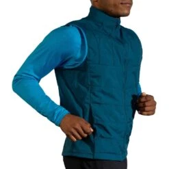 BROOKS Shield Hybrid Vest Mens Insulated Running Gilet Alpine/Electric Blue -Sports Apparel Shop shield hybrid vest mens insulated running gilet alpine electric blue p6961 27402 image
