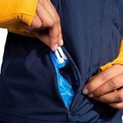 BROOKS Shield Hybrid Vest Womens Insulated Running Gilet Navy/Blue Bolt -Sports Apparel Shop shield hybrid vest womens insulated running gilet navy blue bolt p6959 27382 image