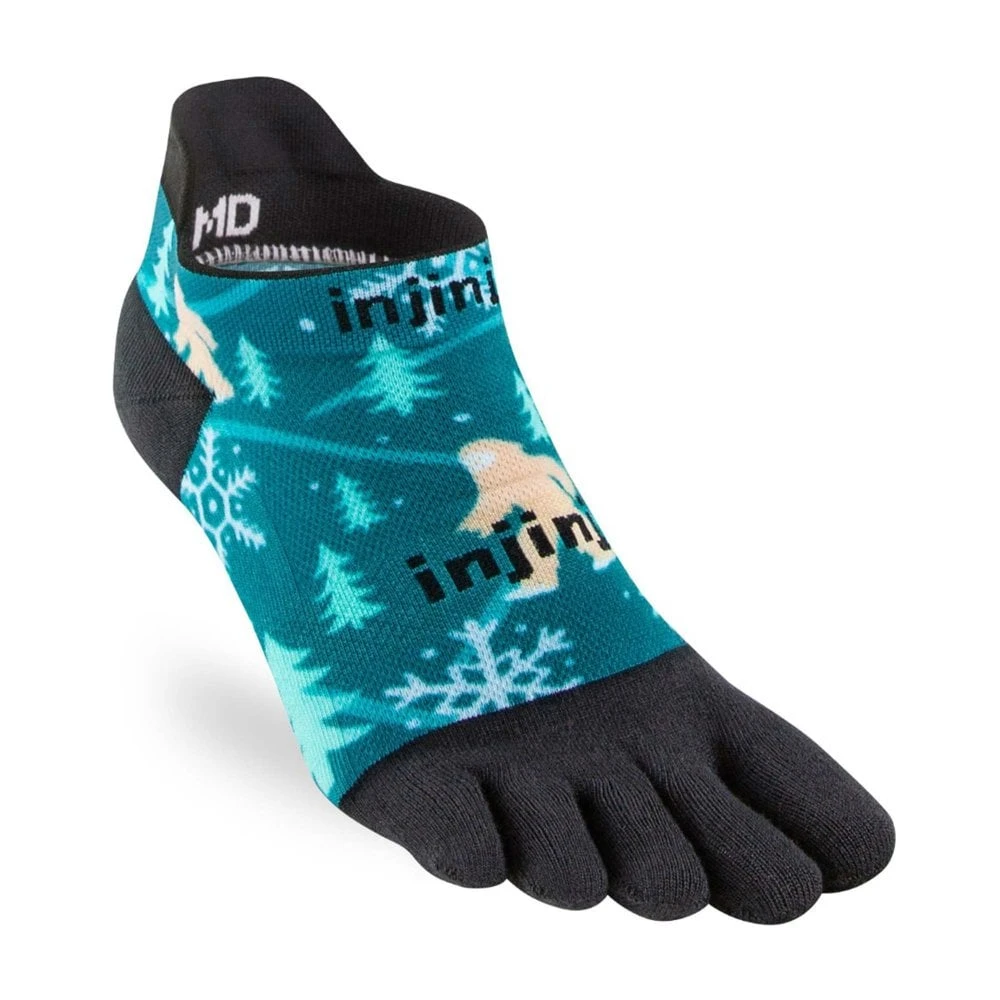 Injinji Spectrum Run Lightweight No-Show Unisex Running Toe Socks Yeti 3 Injinji Spectrum Run Lightweight No-Show Unisex Running Toe Socks Yeti