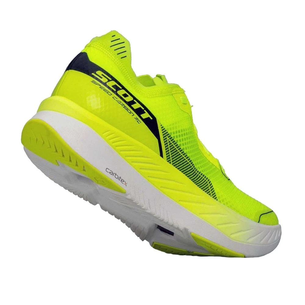 Scott Speed Carbon RC Mens Road Running Shoes Yellow/White 4 Scott Speed Carbon RC Mens Road Running Shoes Yellow/White - Image 2