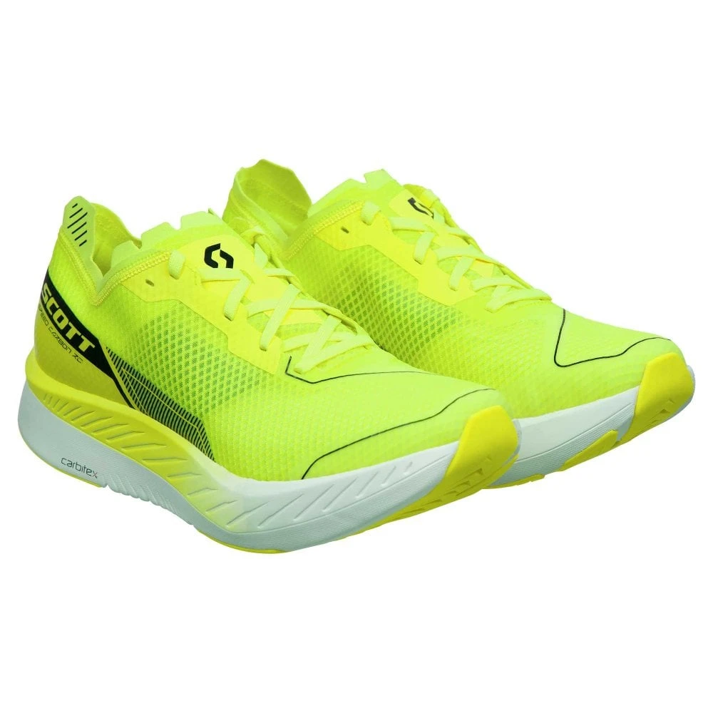 Scott Speed Carbon RC Womens Road Running Shoes Yellow/White 6 Scott Speed Carbon RC Womens Road Running Shoes Yellow/White - Image 4