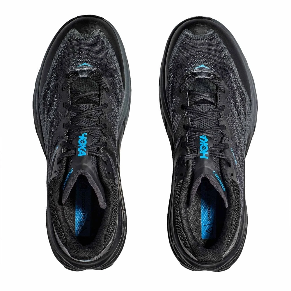 Hoka Speedgoat 5 GTX Mens Waterproof Trail Running Shoes Black/Black 5 Hoka Speedgoat 5 GTX Mens Waterproof Trail Running Shoes Black/Black - Image 3