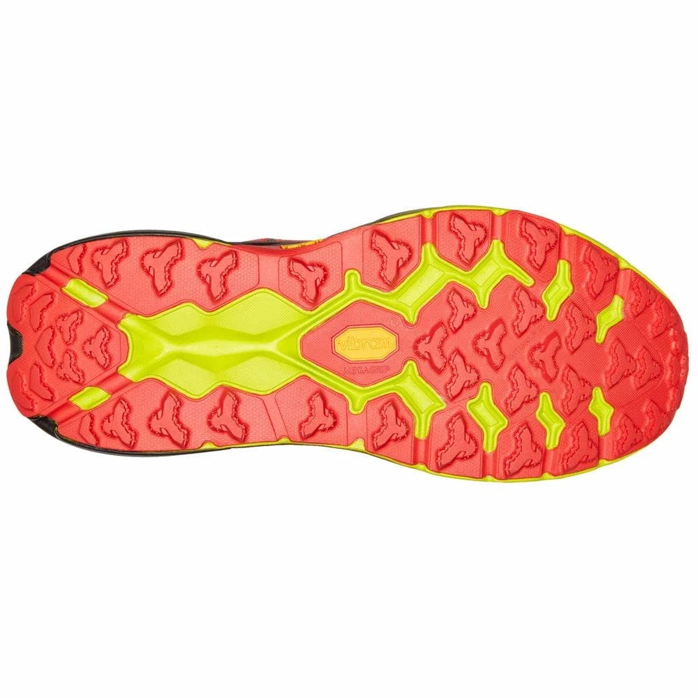 Hoka Speedgoat 5 Wide 2E Mens Trail Running Shoes Thyme/Fiesta 5 Hoka Speedgoat 5 Wide 2E Mens Trail Running Shoes Thyme/Fiesta - Image 3