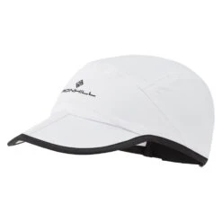 RONHILL Sun Split Cap Unisex Running Hat Bright White/Black