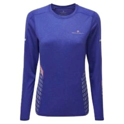 RONHILL Tech Afterhours Women's L/S Running T-Shirt Indigo/Blush/Reflect