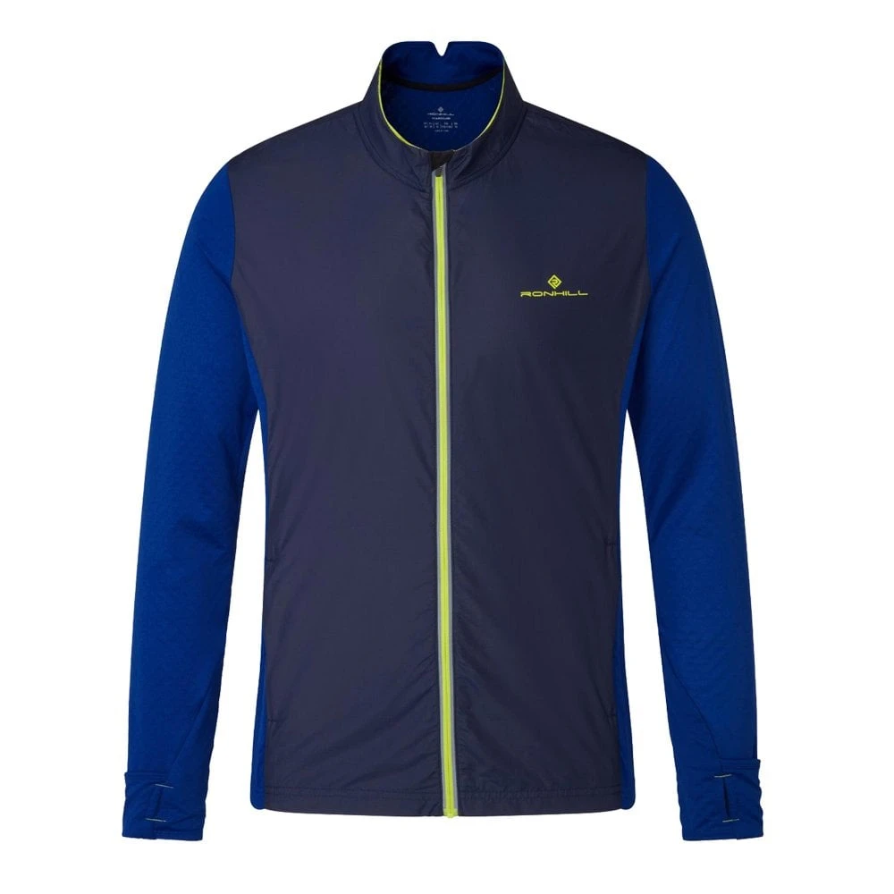 RONHILL Tech Hyperchill Mens Insulated Windproof Running Jacket Deep Navy/Cobalt 3 RONHILL Tech Hyperchill Mens Insulated Windproof Running Jacket Deep Navy/Cobalt