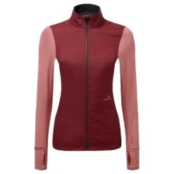 RONHILL Tech Hyperchill Women's Windproof Running Jacket Cabernet/Blush