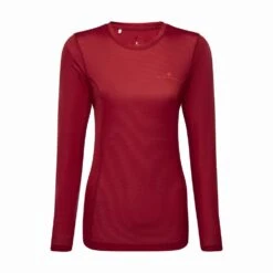 RONHILL Tech Long Sleeved Womens Running Base Layer Jam/Flame