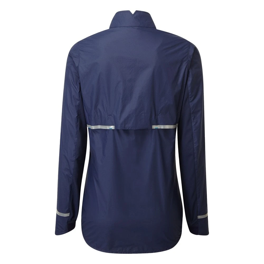 RONHILL Tech Tornado Womens Windproof Running Jacket Deep Navy/Spa Green 4 RONHILL Tech Tornado Womens Windproof Running Jacket Deep Navy/Spa Green - Image 2